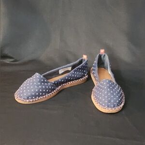 Havaianas Origine Slim Espadrilles In Navy Polka Size 8